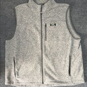 L.L. Bean Men's Zip-Up Gray Sweater Vest